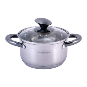 Garnek ze stali z 1,5L z pokrywką