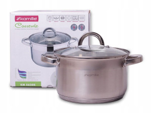 Garnek ze stali nierdzewnej 3,9L z pokrywką