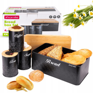 Zestaw chlebak z 3 pojemnikami kuchennymi