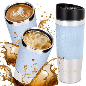 Kubek termiczny z antypoślizgową nakładką 380ml