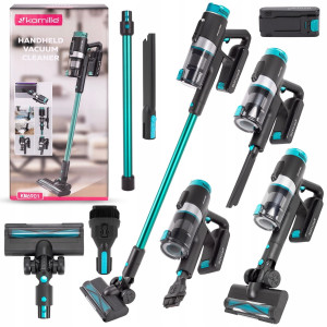 Odkurzacz pionowy bezprzewodowy FILTR HEPA + akcesoria 0,4L MOCNY