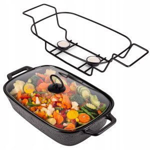 Naczynie żaroodporne ceramiczne z podgrzewaczem 3,5l