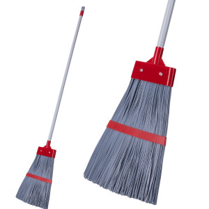 Miotła szczotka zamiatacz do ogrodu podwórka ze składanym kijem