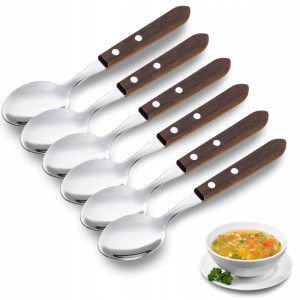 Łyżki so zupy obiadowe 6 szt. Zestaw Kamille