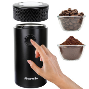 Młynek do kawy elektryczny bezprzewodowy ostrza stal