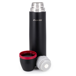 Termos próżniowy z nakrętką kubek i pokrowcem 1L