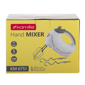 Mikser robot kuchenny ręczny 5 BIEGÓW + 4 końcówki