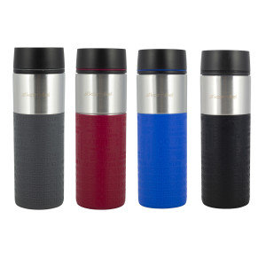 Kubek termiczny z antypoślizgową nakładką "Coffe" 420ml