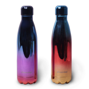 Kubek termiczny butelka metaliczna ombre 500ml