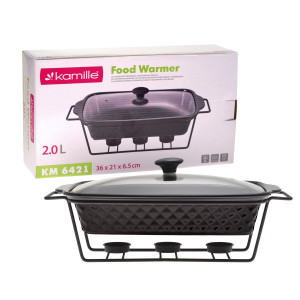 Podgrzewacz, forma naczynie ceramiczne z podgrzewaczem 2l