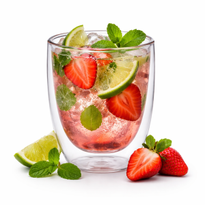 Solidny komplet zestaw szklanek filiżanek z podwójnego szkła 2szt.