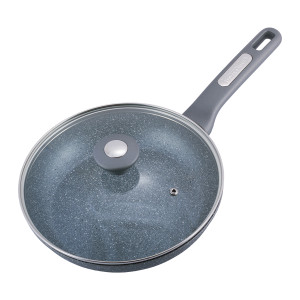 Patelnia granitowa 24cm z pokrywką