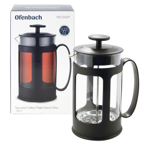 Nowoczesny szklany zaparzacz do herbaty, ziół, kawy 600ml