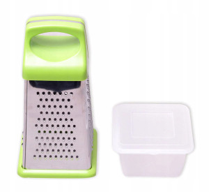 Tarka kuchenna, szatkownicca 4-stronna z pojemnikiem