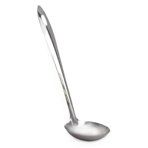 Stalowa chochla łyżka wazowa do zupy 28cm