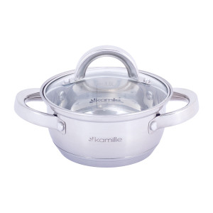 Garnek ze stali nierdzewnej 1L z pokrywką