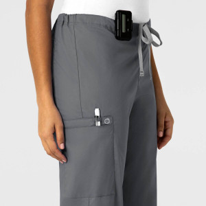 WonderWORK Unisex Drawstring Cargo Trousers (Colours: Pewter, Clothing Size: XS)
