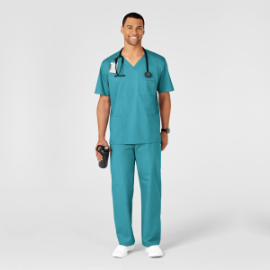 WonderWORK Mens Cargo Trousers (Colours: Teal, Clothing Size: XS, Leg length: Regular 78cm)