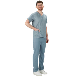 Essentials Unisex Scrub Sets (Colours: Misty, Clothing Size: XS)