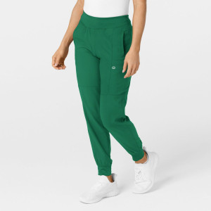 W123 Women's Cargo Jogger Trousers (Colours: Hunter Green, Clothing Size: XL)
