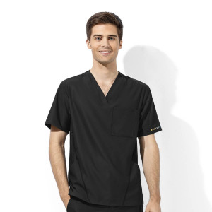 WonderTECH Men's V-Neck Top (Colours: Black, Clothing Size: XXL)
