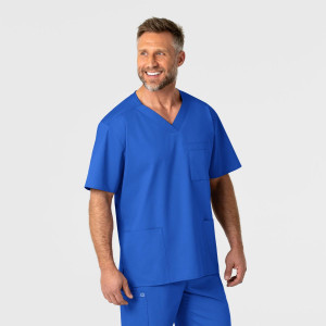 WonderWORK Men's V-Neck Top By Special Order (Colours: Royal Blue, Clothing Size: S)