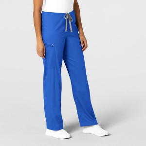 WonderWORK Unisex Drawstring Cargo Trousers By Special Order (Colours: Royal Blue, Clothing Size: L, Leg length: Regular 79cm)