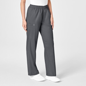 WonderWORK Women's Pull-On Cargo Trousers By Special Order (Colours: Pewter, Clothing Size: XS, Leg length: Regular 79cm)