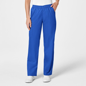 WonderWORK Women's Pull-On Cargo Trousers By Special Order (Colours: Royal Blue, Clothing Size: XL, Leg length: Regular 79cm)