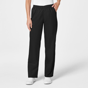 WonderWORK Women's Pull-On Cargo Trousers By Special Order (Colours: Black, Clothing Size: XL, Leg length: Regular 79cm)