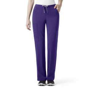 WonderWink HP Women's Ion Cargo Trousers (Colours: Grape, Clothing Size: S, Leg length: Regular 73cm)