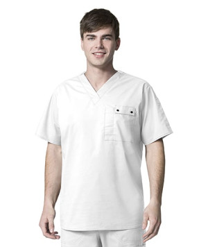 WonderFLEX Men's Honor Utility Top (Colours: White, Clothing Size: S)