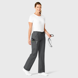 WonderFLEX Women's Grace Flare Leg Trousers (Colours: Charcoal, Clothing Size: XXL, Leg length: Regular 78cm)