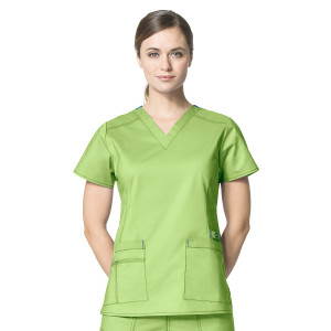 WonderFLEX Women's Verity V-Neck Top Sale (Colours: Green Apple, Clothing Size: S)