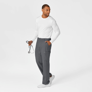 W123 Men's Cargo Trousers (Colours: Pewter, Clothing Size: XS)