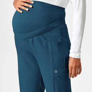 W123 Maternity Trousers by Special Order (Colours: Caribbean Blue, Clothing Size: XS)
