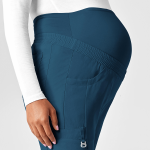 W123 Maternity Trousers by Special Order (Colours: Caribbean Blue, Clothing Size: XL)