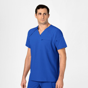 Wink RENEW Men's EZ Zip Top (Colours: Royal Blue, Clothing Size: L)