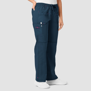 WonderFLEX Women's Faith Cargo Trousers (Colours: Caribbean Blue, Clothing Size: XL, Leg length: Tall 86cm)