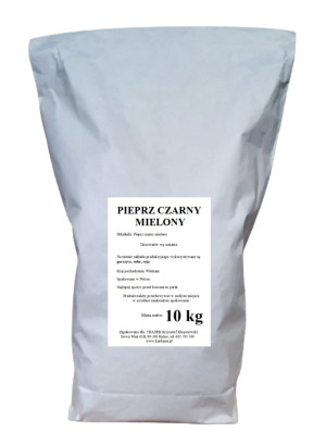Pieprz czarny mielony 10 kg