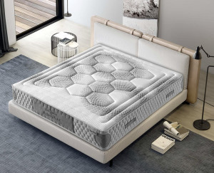 Elle Federkern Visco Soya Gel Matratze 200 x 200 7 30cm 13-lagig 30% Härtegrad ∞ Kilo pro Schlafseite Öko-tex