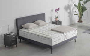 Coocum Federkern Zweiseitig Gel Naturlatex Matratze 200 x 200 7 35cm 14-lagig 80% Härtegrad ∞ Kilo pro Schlafseite Öko-tex