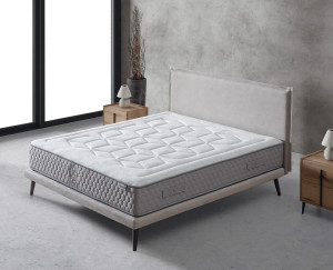 Inerzia Kaltschaum Visco Harte Matratze 200 x 200 5 29cm 8-lagig 90% Härtegrad max. 115 kg pro Schlafseite Öko-tex