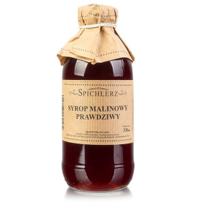 Syrop MALINOWY Spichlerz 330ml 100% Naturalny