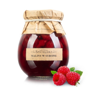 Maliny w syropie Spichlerz 280g
