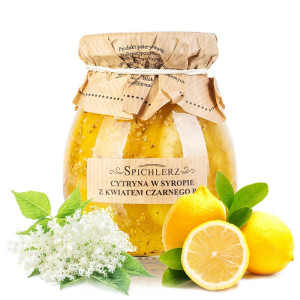 Cytryna w syropie z kwiatem CZARNEGO BZU 260g