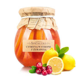 Cytryna w syropie z ŻURAWINĄ 260g