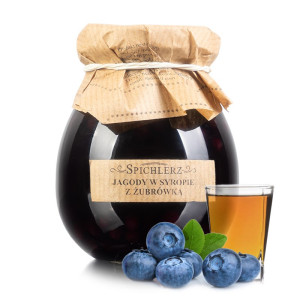 Jagody w syropie z ŻUBRÓWKĄ 280g