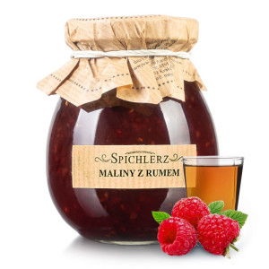 Konfitura MALINOWA z RUMEM Spichlerz 300g