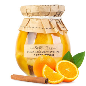 Pomarańcze w syropie z CYNAMONEM Spichlerz 260g